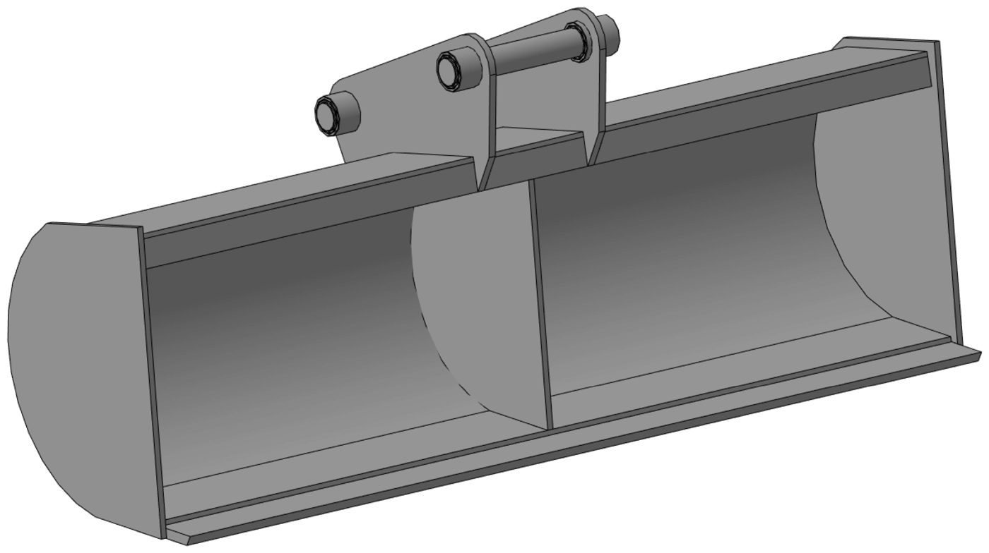 Ковш планировочный 1,5 м — 3D-модель